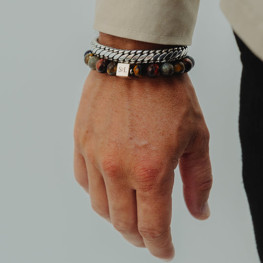 Solar Eclipse Bracelet – bold gemstone bracelet worn on wrist | Stone N Luxe
