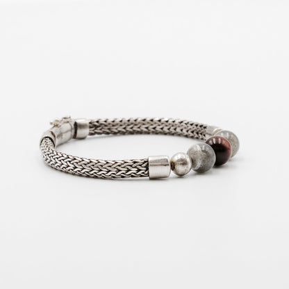 Scarlet Steel Bracelet – luxury mens fine jewellery by Stone N Luxe